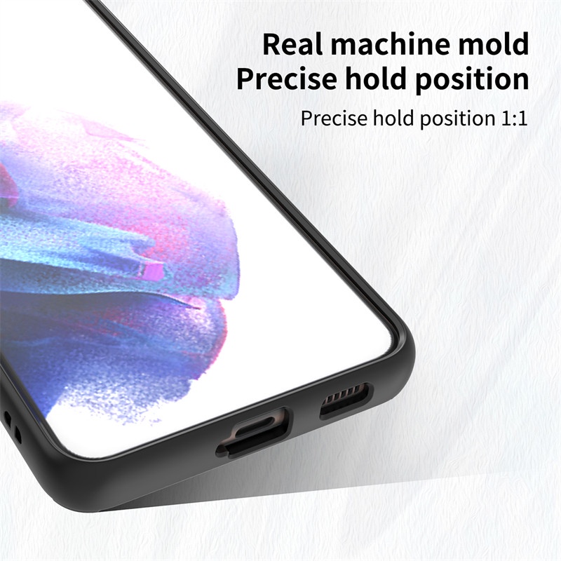 Ốp Điện Thoại Nhám Chống Sốc Có Vòng Đỡ Sang Trọng Cho Samsung S22 Ultra S21 Plus S21 Ultra S20 FE