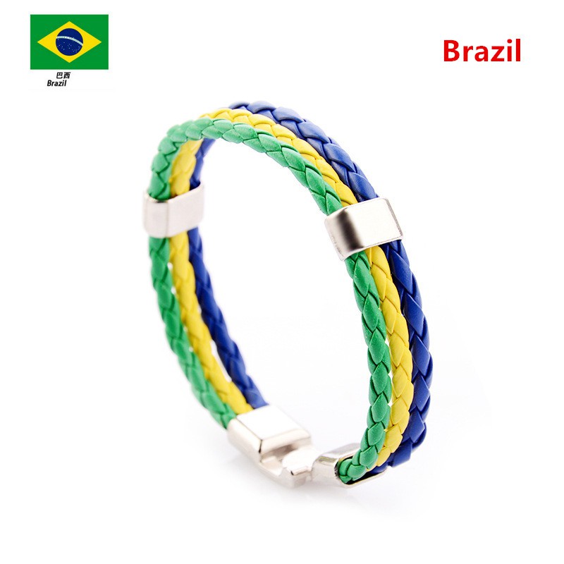 Dây đeo cổ tay bằng da Rope thế giới