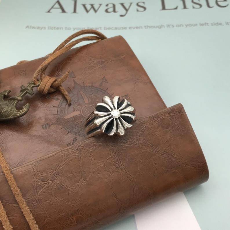 Nhẫn chrome hearts, Nhẫn bạc, nhẫn đôi , trang sức bạc chrome heart phụ kiện thời trang cao cấp HHST00, Mã N008
