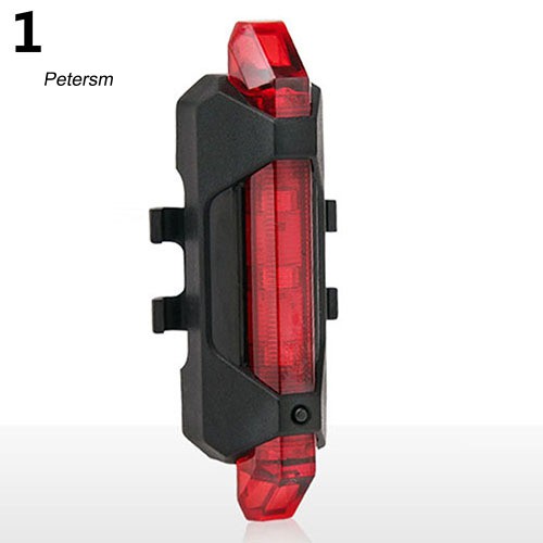 Đèn led 5 bóng gắn đuôi xe đạp sạc usb đa năng cao cấp