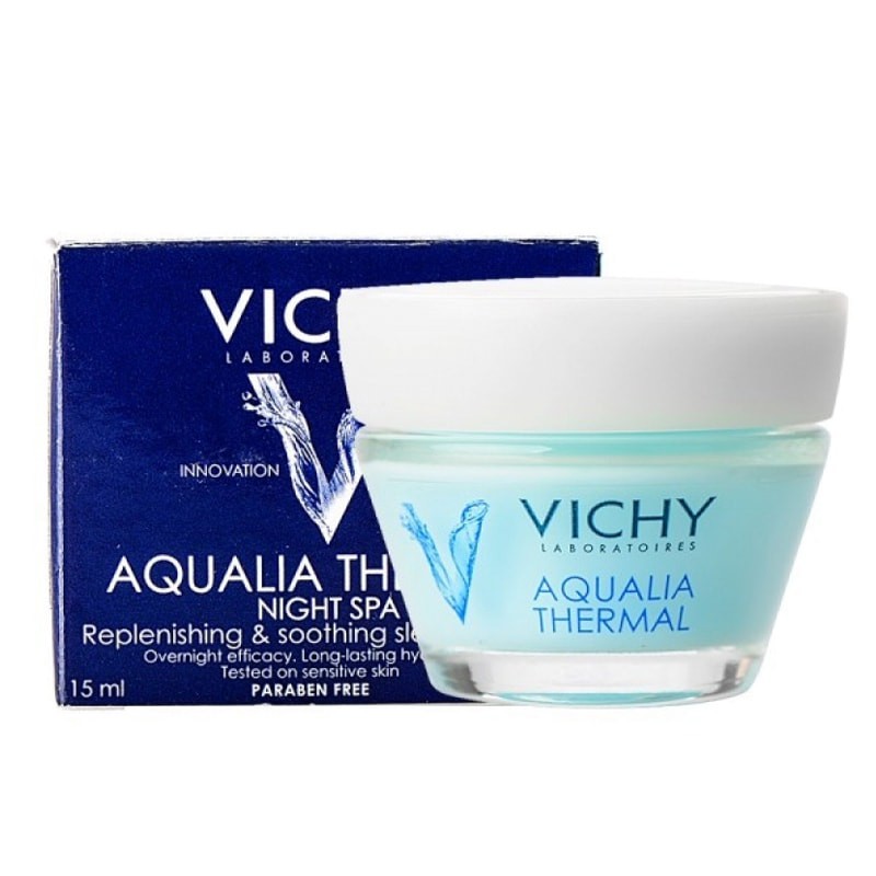 Mặt nạ ngủ dưỡng ẩm giúp làm sáng da Vichy Aqualia Thermal Night Spa Replenishing Radiance Enhancing