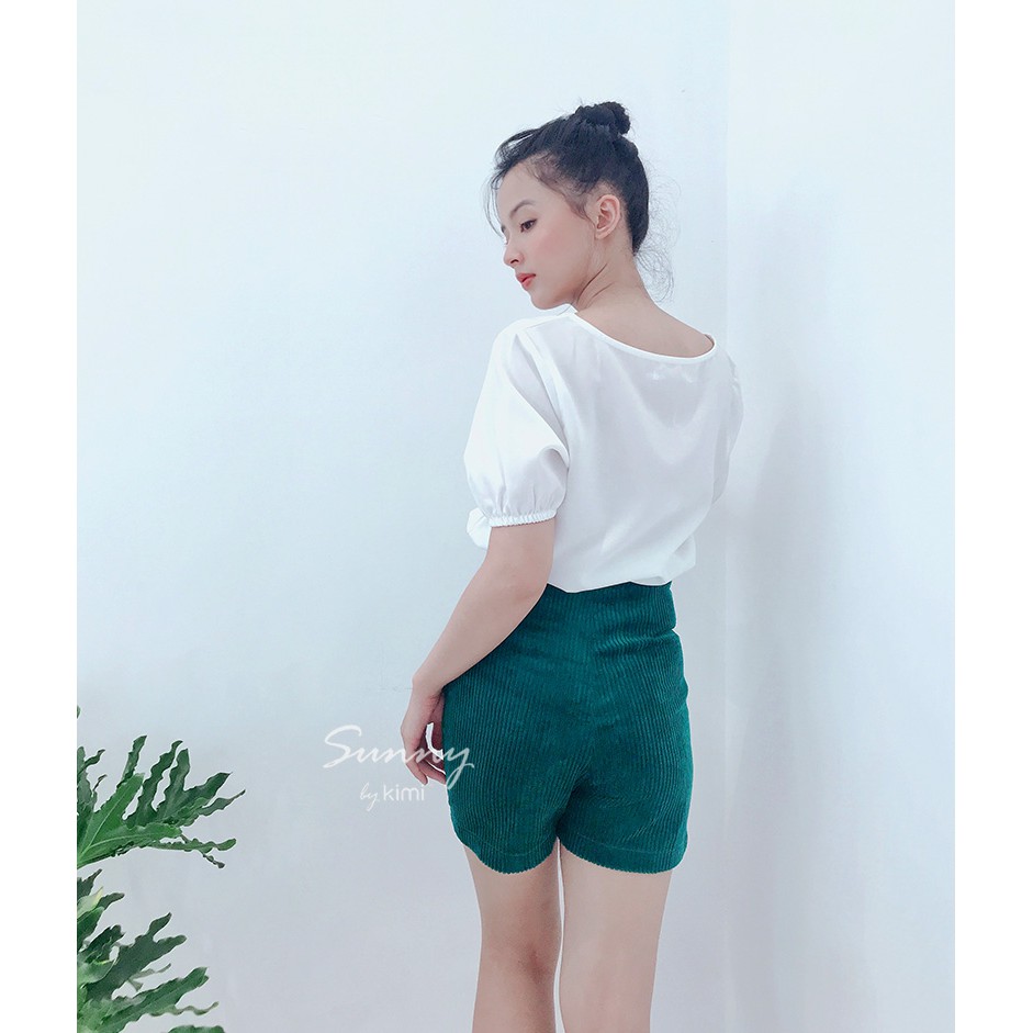 Quần Short Lưng Cao Túi Nổi - QS190004