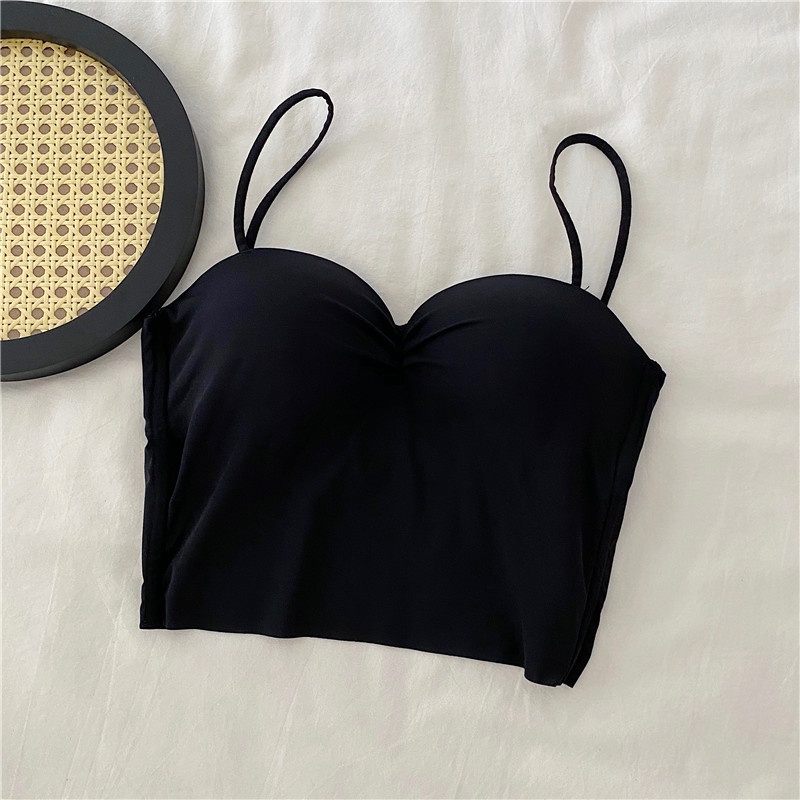 Áo ống không dây màu sắc thời trang quyến rũ cho nữ