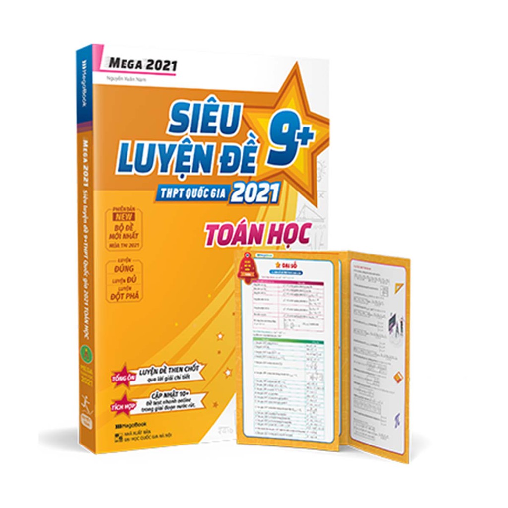 Sách - Combo khối B Mega 2021 – Siêu luyện đề 9+ THPT Quốc gia TOÁN HÓA SINH