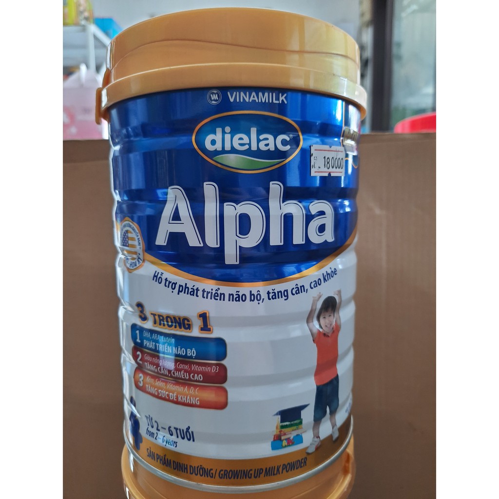 Sữa Dielac Alpha số 1, 2, 3 ,4 900G