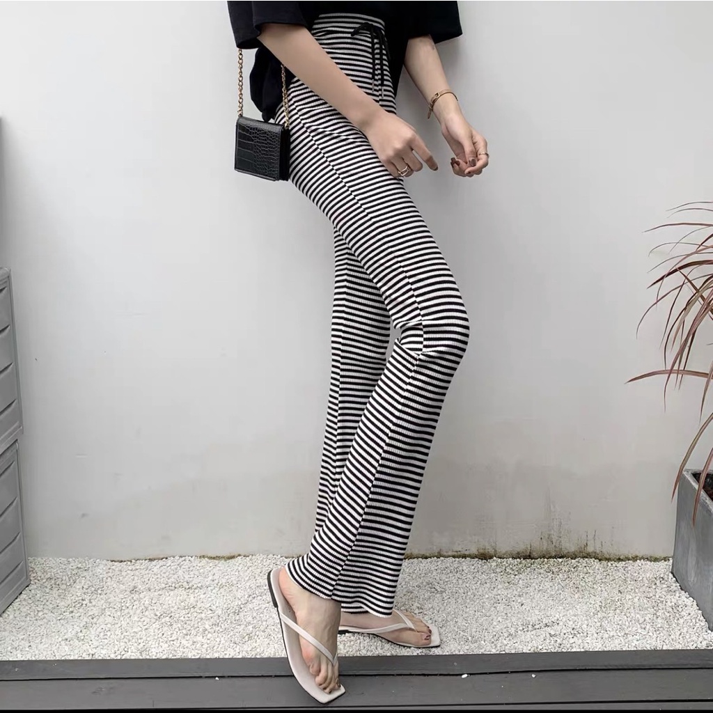 Quần Ống Loe Legging Chất Thun_Cạp Cao Tôn Dáng QS QUYEN SHOP