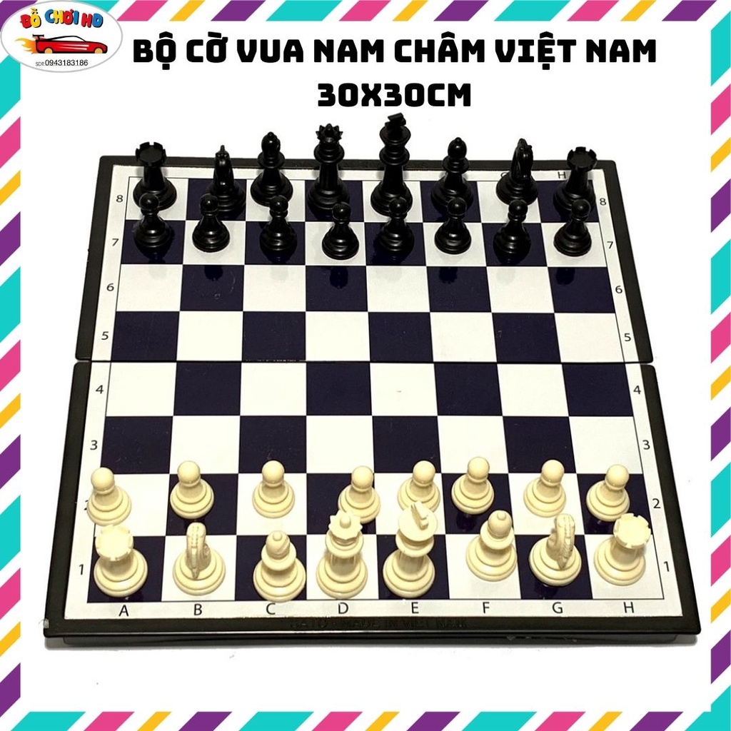 Bộ cờ vua nam châm quốc tế hàng Việt Nam Sato size 30x30cm