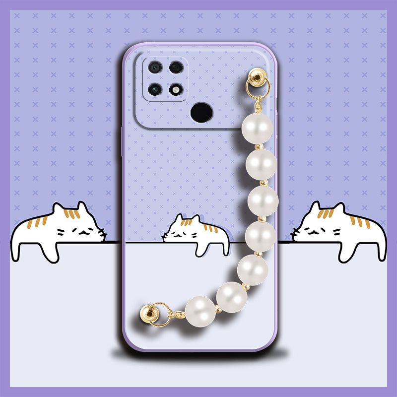 Camera all inclusive cute Phone Case For Xiaomi Poco C40 Nordic style Pearl bracelet Skin-friendly feel soft shell