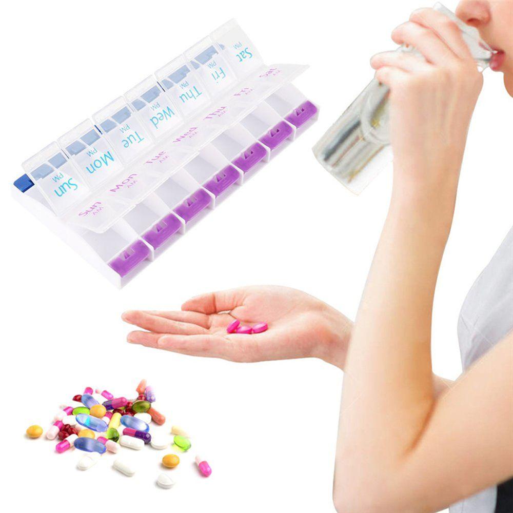 Hộp Đựng Thuốc Viên Có Nút Nhấn Chống Nước Tiện Dụng