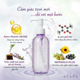 Gel vệ sinh phụ nữ dịu nhẹ araya