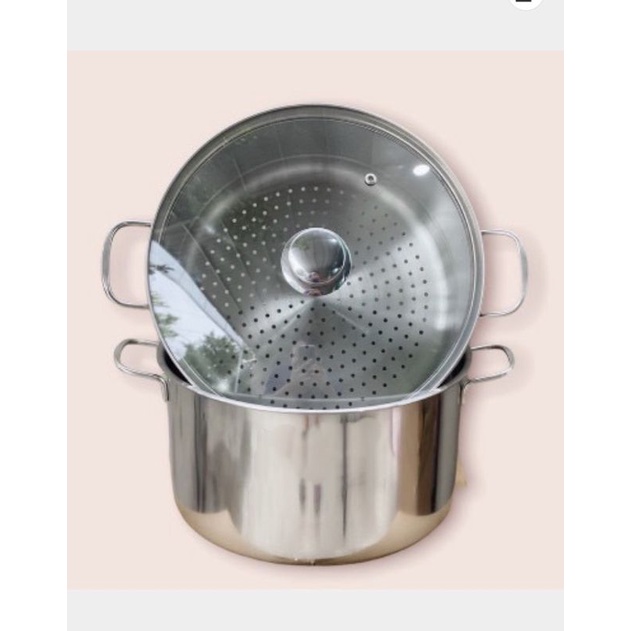 BỘ XỬNG HẤP 24CM - NẮP KÍNH