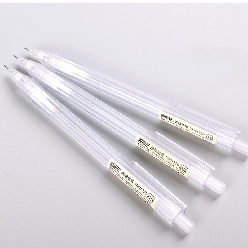 Bút chì bấm trong suốt ngòi 0.5 - 0.7mm