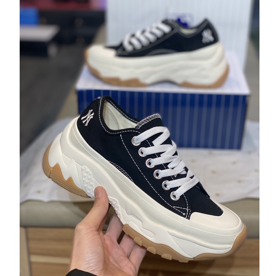 Giày Sneaker MLB Chunky High Low Cổ Thấp Đế Cao-Sneaker Hot Nhất 2021