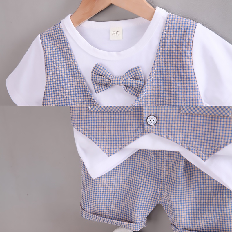 Bộ Đồ Vest Ngắn Tay Thanh Lịch Dành Cho Trẻ Nhỏ