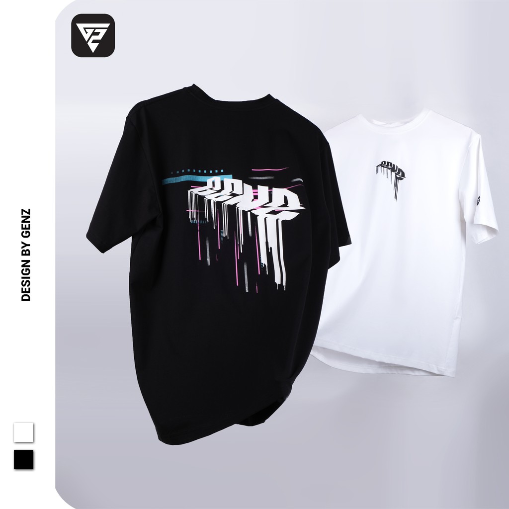 Áo thun tay lỡ GENZ phông Unisex nam nữ Cotton oversize form rộng Glitch Tee | BigBuy360 - bigbuy360.vn
