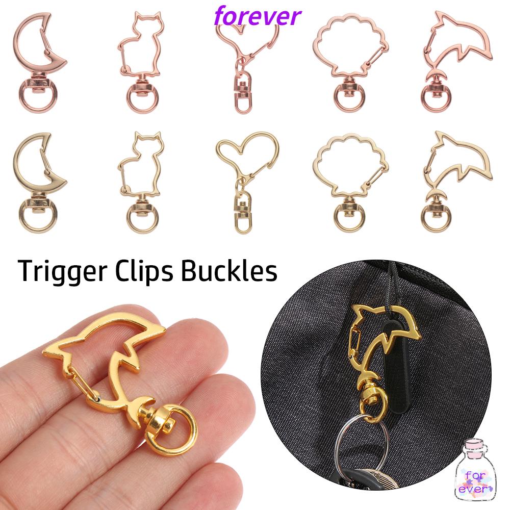 Set 5 Móc Khóa Kẹp Tôm Hùm Bằng Kim Loại Làm Trang Sức/Móc Khóa/Móc Khóa DIY