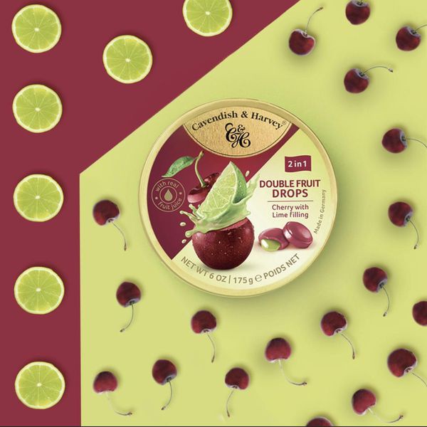 [3 Vị] Kẹo Ngậm Trái Cây Cavendish &amp; Harvey Double Fruit 2 Vị 175gr - Đức