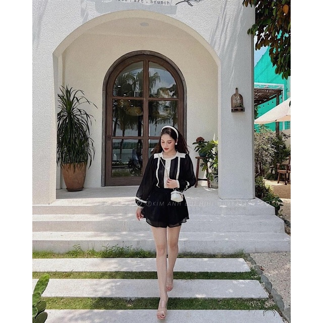 Sét đũi dài tay viền ren