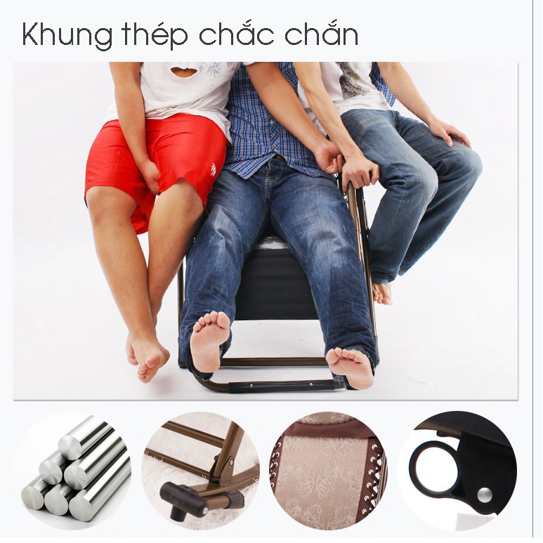 RE0486 Ghế xếp bập bênh - Ghế xếp thư giãn - Ghế xếp - ghế( Hàng Chất Lượng Cao )