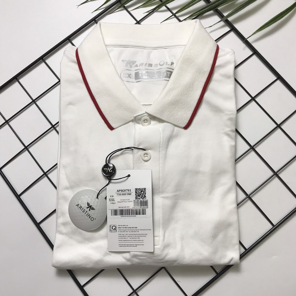 Áo polo nam Aristino GOLF FIT cao cấp siêu khô thoáng   APSG07S1