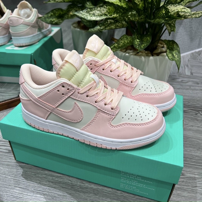 GIÀY SB DUNK HỒNG TRẮNG PINK DA THẬT SC