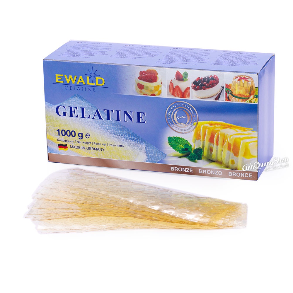 Gelatin Lá 1kg Gelatine nhập khẩu từ Đức