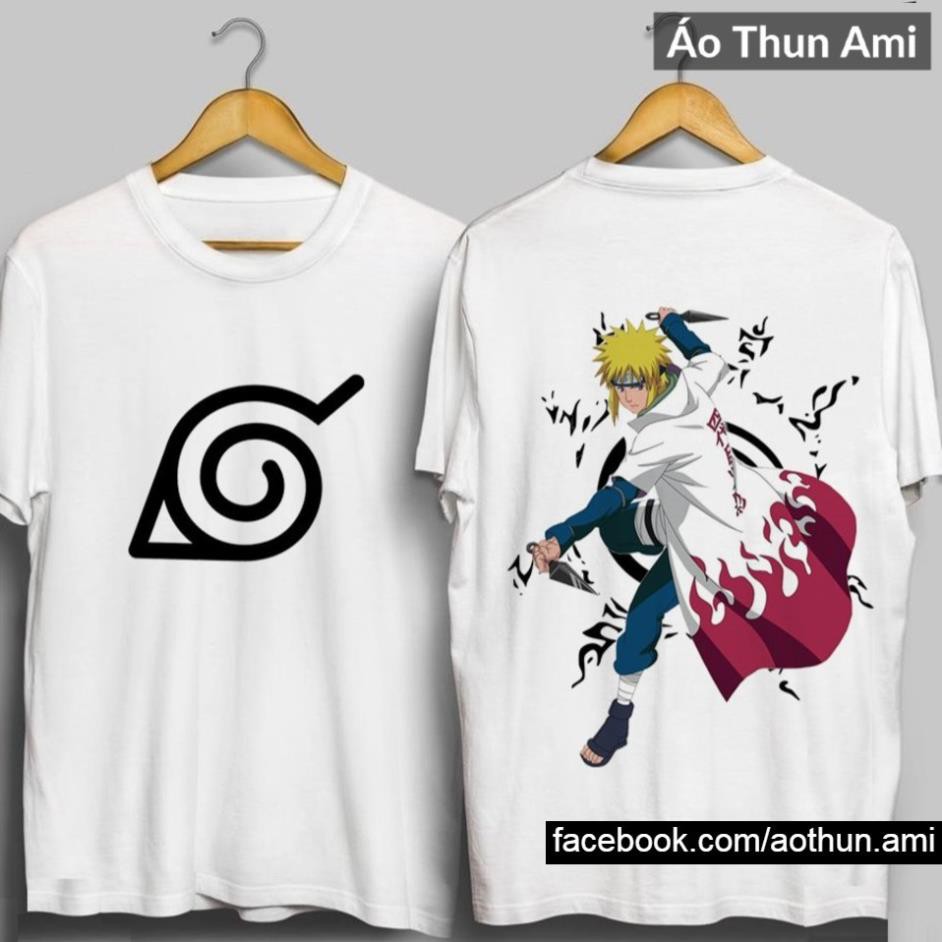 SALE) ⚡️FREESHIP⚡️Áo Thun In 2 Mặt Hokage Đệ Tứ - Áo Thun Naruto