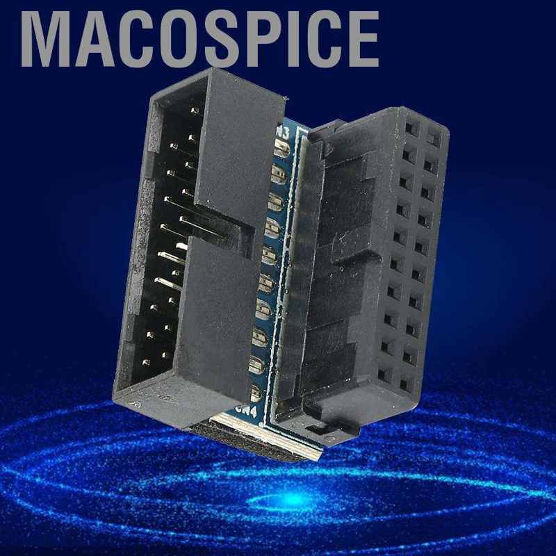 90 DEGREE Bo Mạch Chủ Macospice Usb 3.0 19pin Đầu 90 Độ | BigBuy360 - bigbuy360.vn