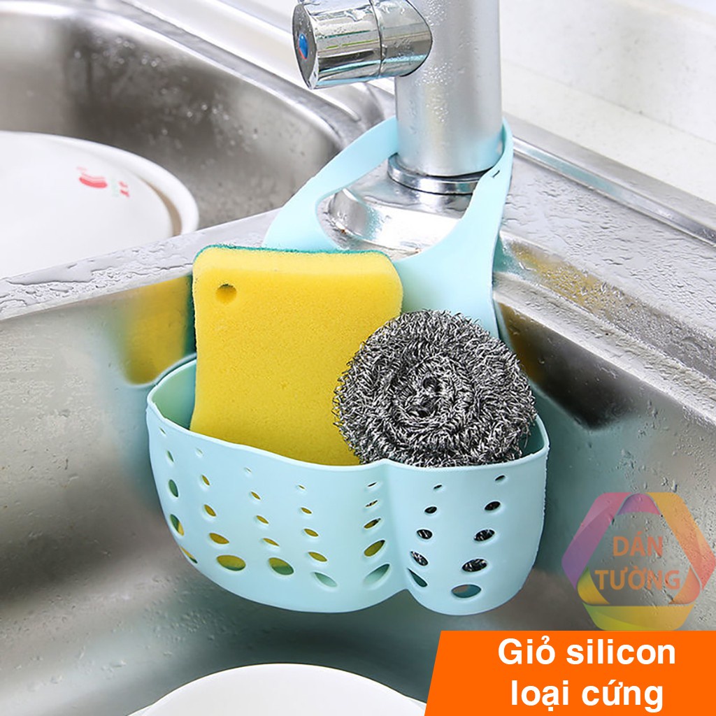 Giỏ Nhựa Nhỏ Gọn Treo Bồn Rửa Chén Bát Tiện Dụng