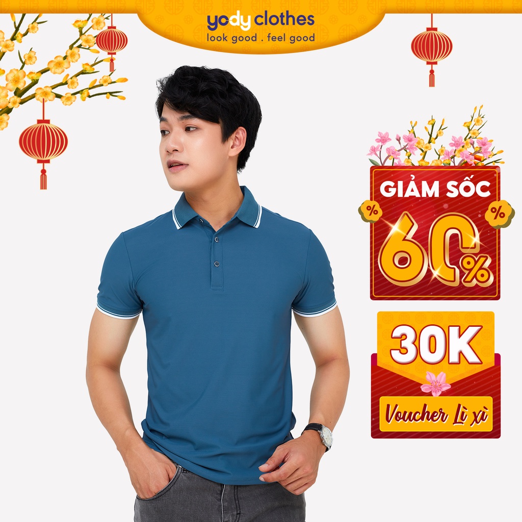 Áo thun polo nam YODY airycool cổ bẻ cao cấp thoáng mát chuẩn form APM3959