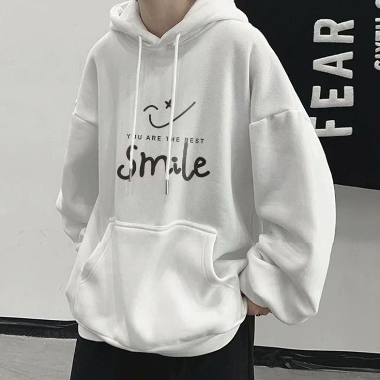 Áo Hoodie Nỉ Bông Dày Dặn Form Rộng Nam Nữ Unisex Smile