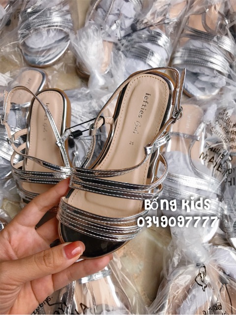 Sandal Bé Gái Metallic Bac