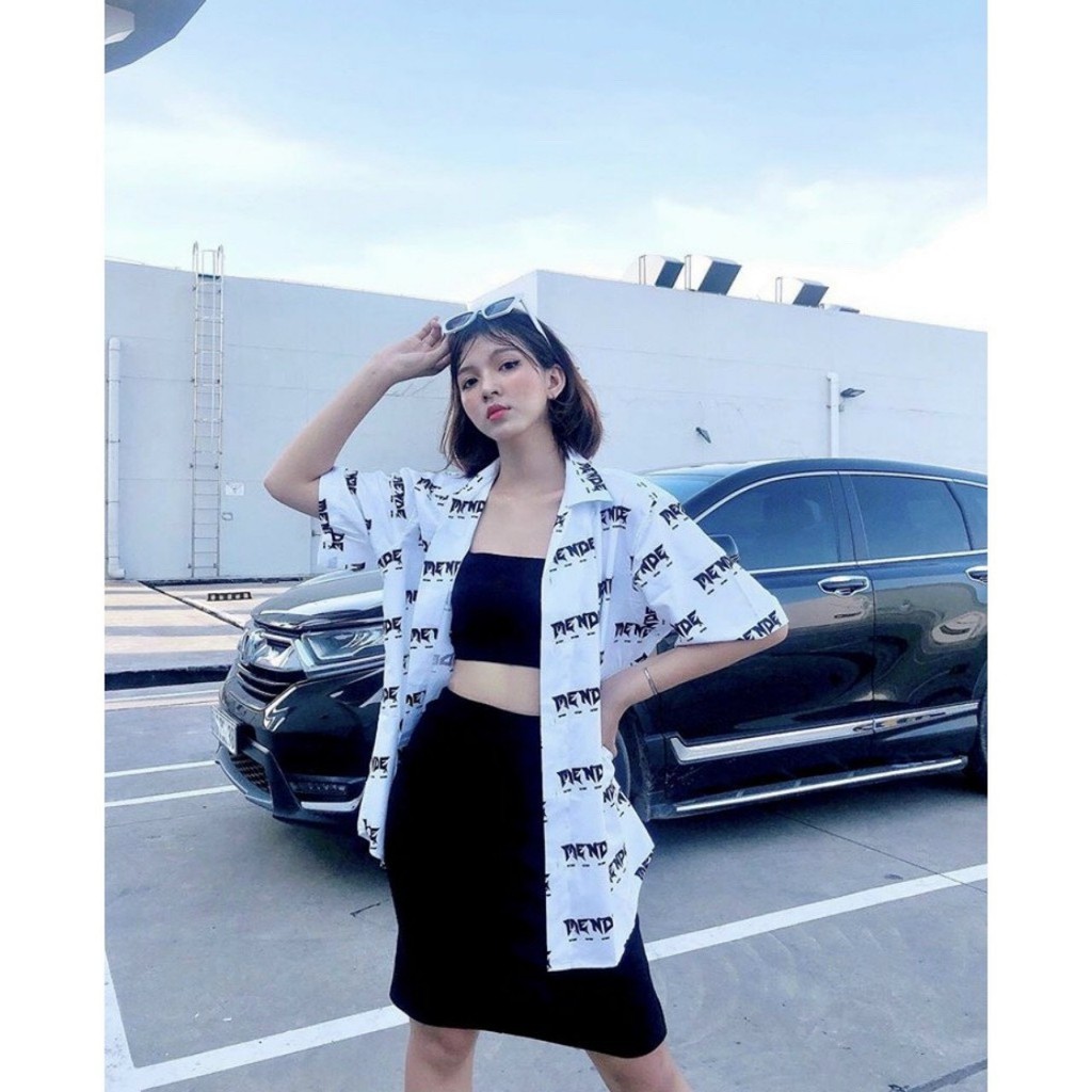 Áo Sơ Mi Unisex Form Rộng Nam Nữ Họa Tiết Chữ MENDE, Sơ Mi Nam Nữ Voan Chiffon mềm mịn, thoáng mát | BigBuy360 - bigbuy360.vn