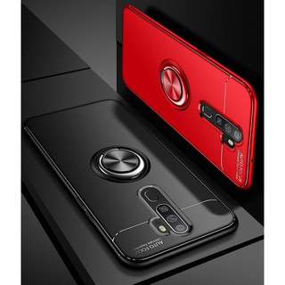 Ốp điện thoại TPU mềm gắn giá đỡ nam châm hình nhẫn cho OPPO A9 2020 A5 2020