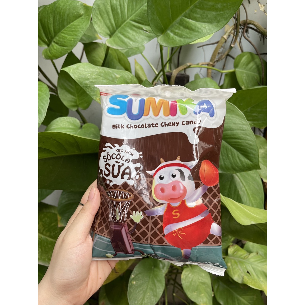 Kẹo Mềm Hương Sữa Sôcôla Chocolate Sumika Bibica (Gói 140g)