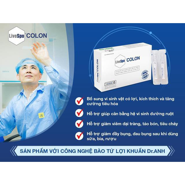 LiveSpo COLON - Bào tử lợi khuẩn cho người bị viêm đại tràng
