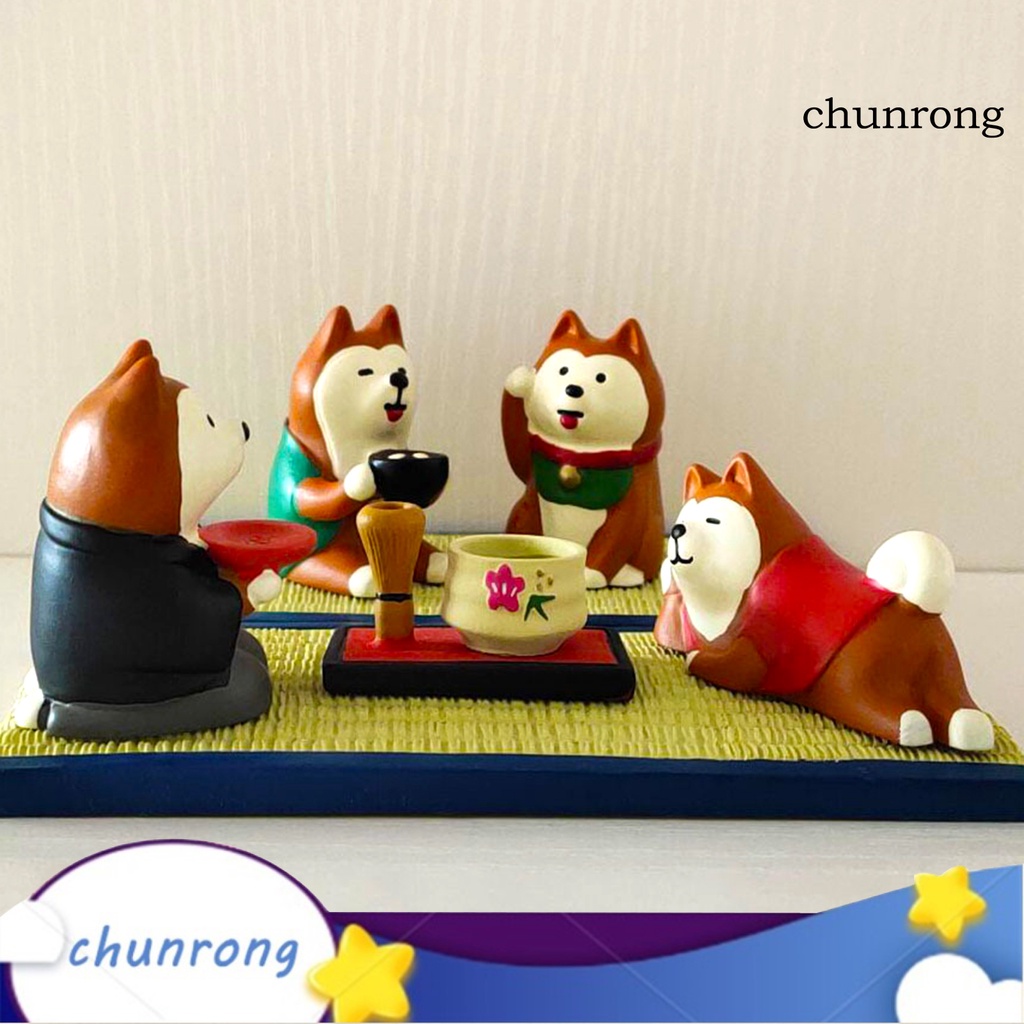 Cr Mô Hình Chú Chó Shiba Inu Bằng Nhựa Dùng Trang Trí Phòng