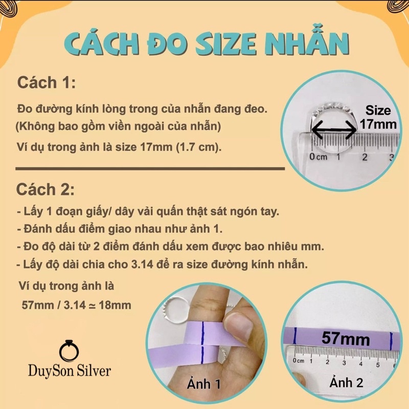 Nhẫn bạc nữ đính đá DUYSON SILVERT đơn giản cá tính Galaxy [NKX6]