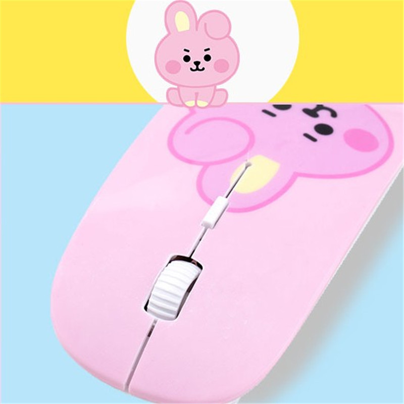 Chuột Bluetooth không dây in hình nhân vật BT21