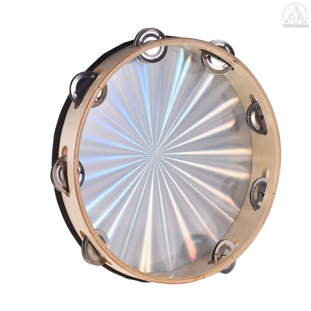 Trống lắc tay Tambourine 10 Inch kiểu dáng cao cấp