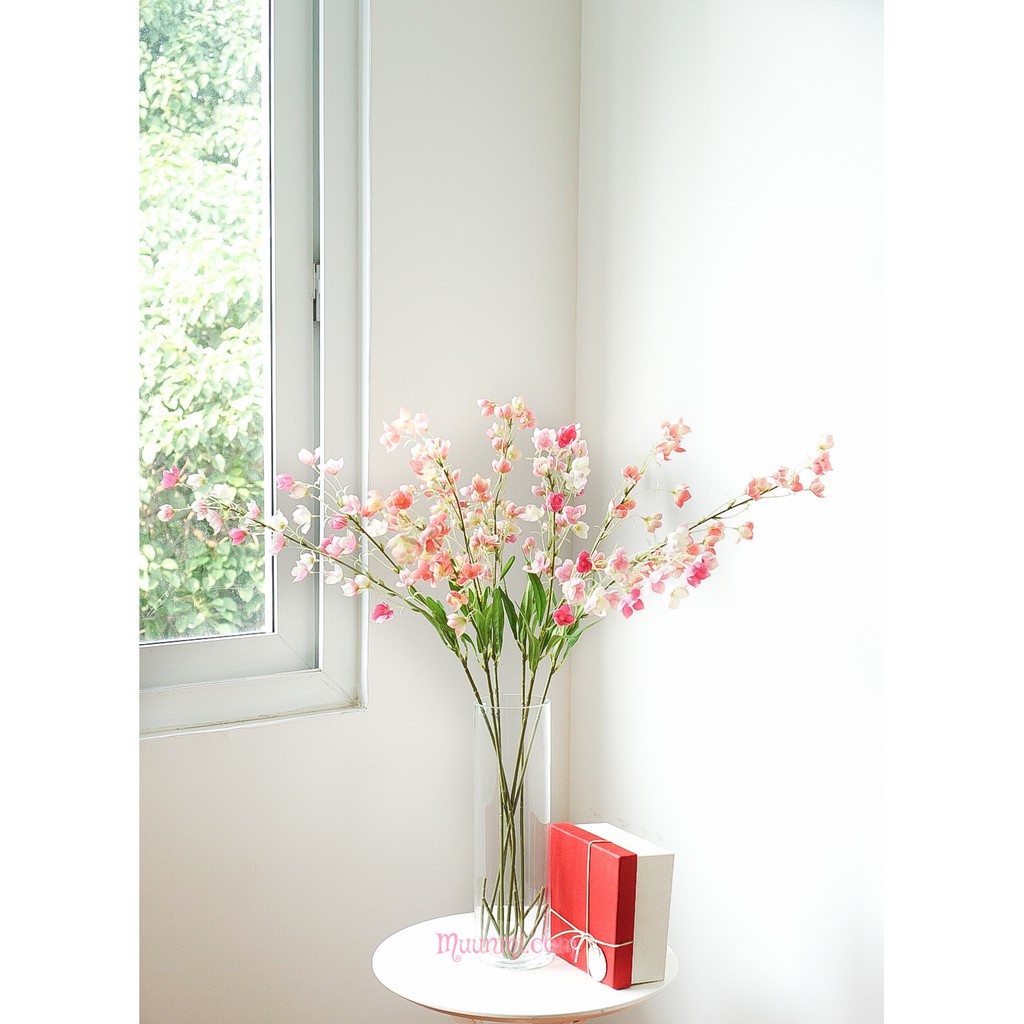 Hoa lụa 🌸 | Hoa chuông cành dài 94cm, đẹp thanh nhã và tinh tế