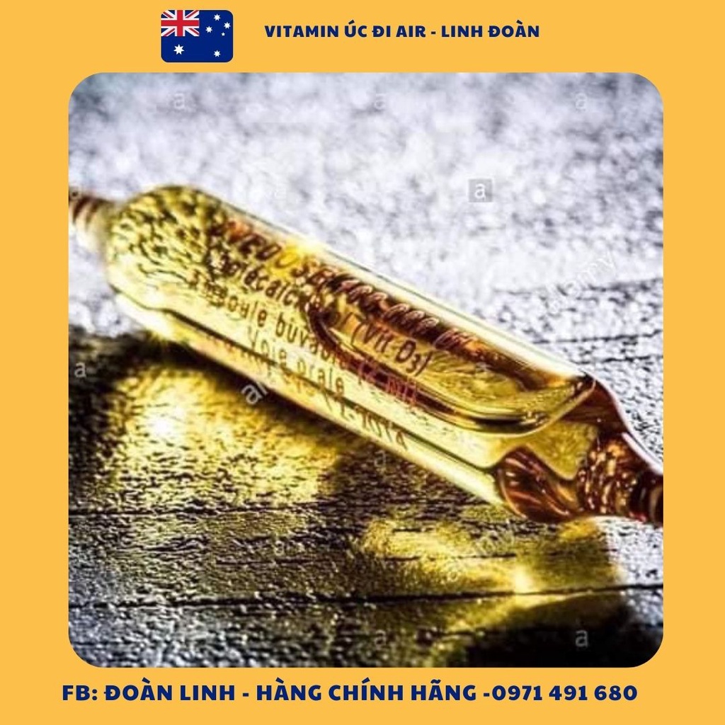 Vitamin D3 1 liều 3 tháng Uvedose Pháp dành cho bé trên 18 tháng, Hàng chuẩn Pháp, D3 liều cao