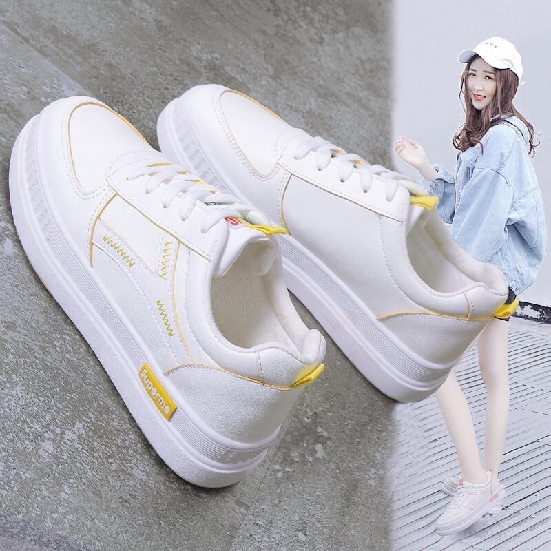 [Free ship] Giày thể thao nữ Superme kiểu dáng Hàn Quốc trẻ trung, năng động