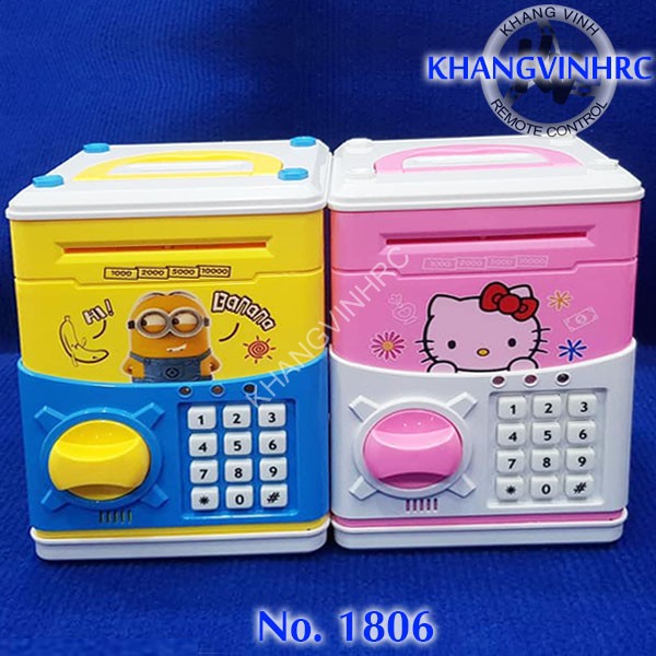 Két sắt mini cartoon bank cho bé