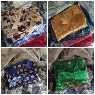 SET PIJAMA BỘ DÀI CHO BÉ (lụa satin)