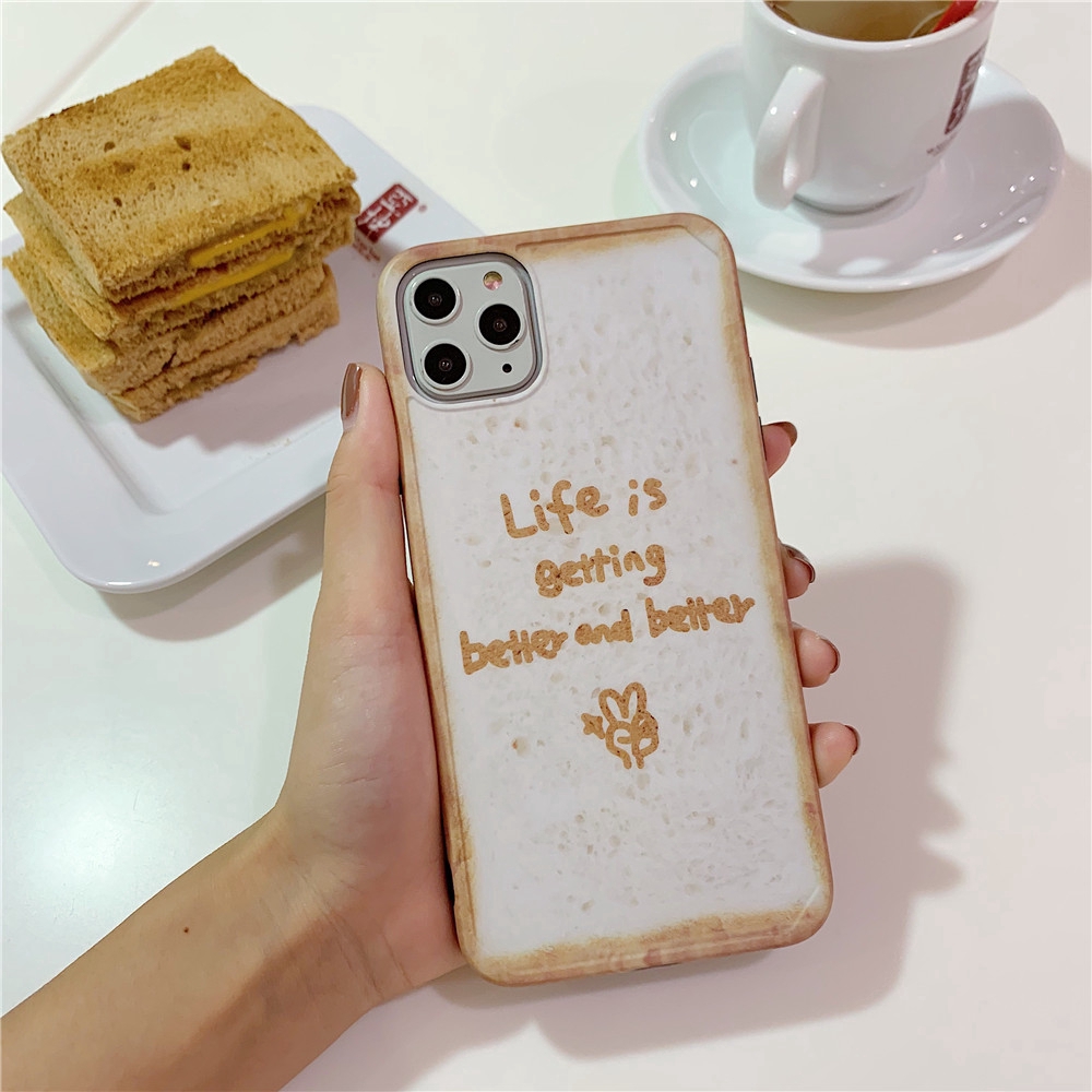 Ốp Điện Thoại Hình Bánh Mì Xinh Xắn Cho Iphone X Xr Xs Max 7 Plus 8 8 Plus 11 Pro Max | BigBuy360 - bigbuy360.vn