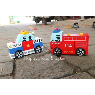 Lắp ráp xe cứu hỏa Winwintoys 61292