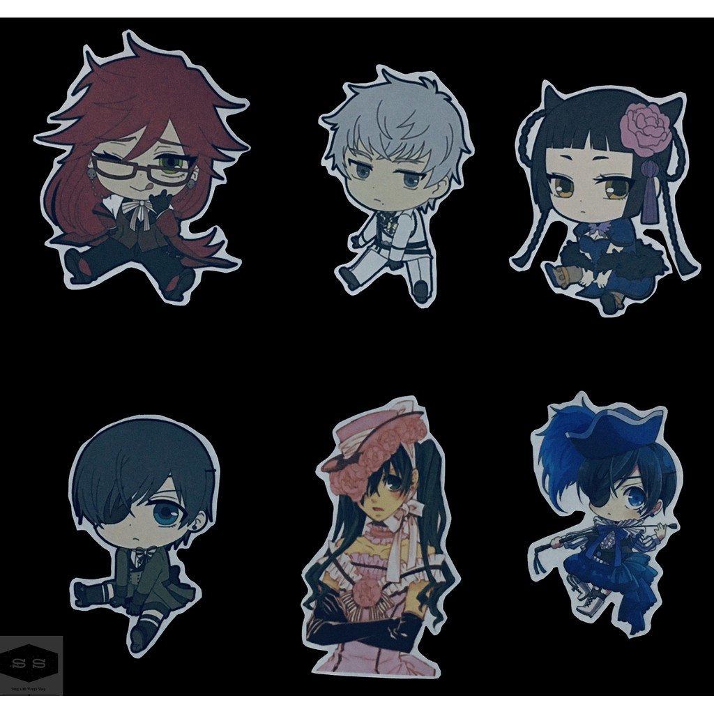 Bộ hình dán - sticker anime Black Butler - Hắc quản gia