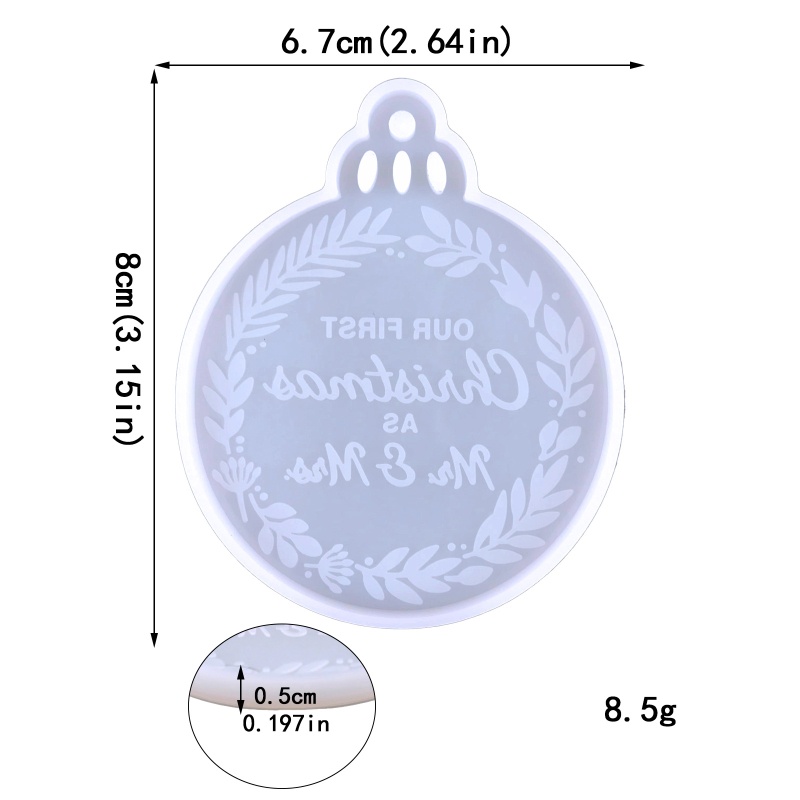 Sa Khuôn Silicone Làm Móc Khóa Hình Cây Thông Giáng Sinh DIY