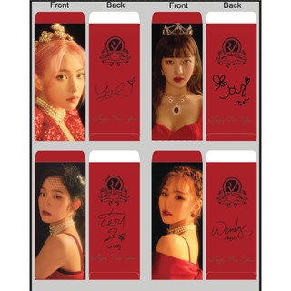 Bộ 6 bao lì xì Tết, bao thư Red Velvet - La Rouge có chữ ký, có in theo yêu cầu